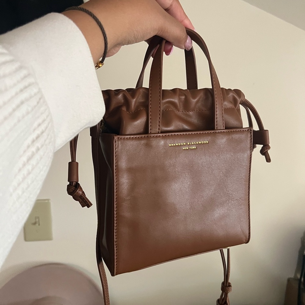 Brandon Blackwood Brown Mini Leather Bag